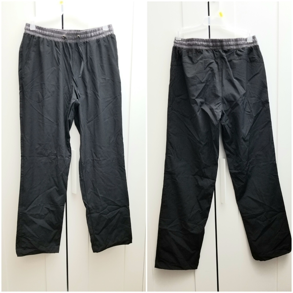 Nonwe Women's Black hiking draw string crop Pants,large